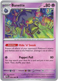 Banette (34/084) - ME05 Pitch Black Reverse Holofoil