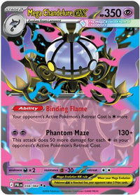 Mega Chandelure ex (38/084)  - ME05 Pitch Black Holofoil