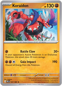 Koraidon (47/084) - ME05 Pitch Black Reverse Holofoil
