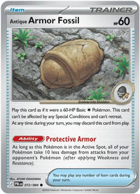 Antique Armor Fossil (72) - ME05 Pitch Black Reverse Holofoil