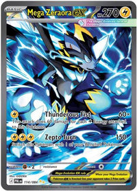 Mega Zeraora ex (114/084)  - ME05 Pitch Black Holofoil