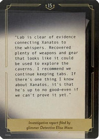 Whispers in the Well Case File Cards (15 of 18)  - Whispers in the Well