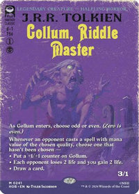 Gollum, Riddle Master (Borderless) (HOB-241) - The Hobbit Foil