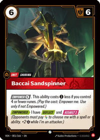 Baccai Sandspinner (001/166) - Vendetta Foil