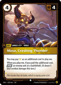Masa, Crashing Thunder (120/166) - Vendetta Foil