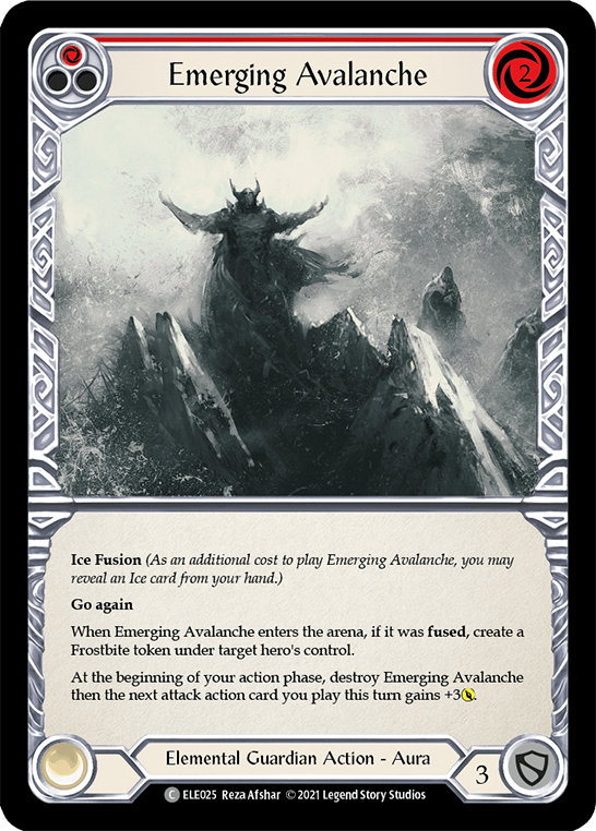 Emerging Avalanche (Red) [ELE025] (Tales of Aria) 1st Edition Normal - POKÉ JEUX