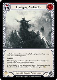 Emerging Avalanche (Red) [ELE025] (Tales of Aria) 1st Edition Rainbow Foil - POKÉ JEUX