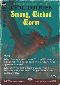 Smaug, Wicked Worm (Borderless) (HOB-245) - The Hobbit Foil