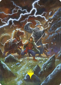Call Forth the Tempest Art Card (Gold-Stamped) (ASHOB-033) - Art Series: The Hobbit