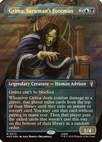 Grima, Saruman's Footman (Borderless) (Surge Foil) (HOC-073) - The Hobbit: Eternal-Legal Foil