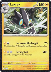Luxray (Cosmos Holo) (28/088)  - Blister Exclusives Holofoil