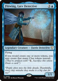 Flitwing, Lyev Detective (-008) - Mystery Booster Commander Edition Foil