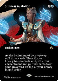 Stillness in Motion (Borderless) (TDM-334) - Tarkir: Dragonstorm Foil