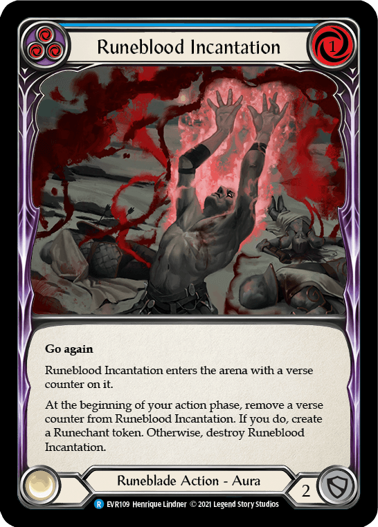 Runeblood Incantation (Blue) [EVR109] (Everfest) 1st Edition Normal - POKÉ JEUX