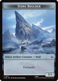 Stone Boulder // Bear Double-Sided Token (HOB-11 // 7) - The Hobbit