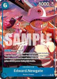 Edward.Newgate (040) (TR) (OP17-040) - The World's Strongest Warriors Foil