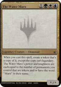 The Water Maro (UNK-) - Un-Known Event Playtest Cards