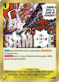 Don't you know that even in the cruel world of pirates there's still a code of honor?!! (OP17-115) - The World's Strongest Warriors Foil