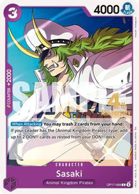 Sasaki (OP17-068) - The World's Strongest Warriors Release Event Cards