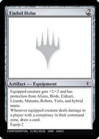 Tinfoil Helm (UNK-) - Un-Known Event Playtest Cards