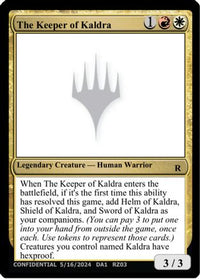 The Keeper of Kaldra (UNK-) - Un-Known Event Playtest Cards