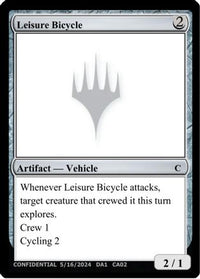 Leisure Bicycle (UNK-) - Un-Known Event Playtest Cards