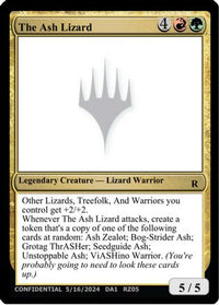 The Ash Lizard (UNK-) - Un-Known Event Playtest Cards