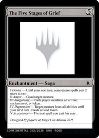 The Five Stages of Grief (UNK-) - Un-Known Event Playtest Cards