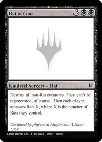 Rat of God (UNK-) - Un-Known Event Playtest Cards
