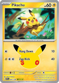 Pikachu (41/128)  - ME 30th Celebration Holofoil