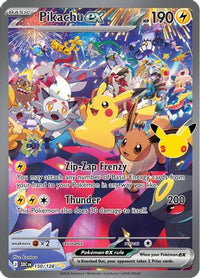 Pikachu ex (150/128)  - ME 30th Celebration Holofoil