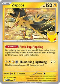 Zapdos (30th Celebration) (98) - ME Mega Evolution Promo Holofoil