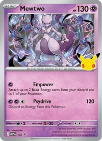 Mewtwo (30th Celebration) (104) - ME Mega Evolution Promo Holofoil