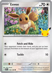 Eevee (116/128)  - ME 30th Celebration Holofoil