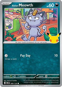 Alolan Meowth (89/128)  - ME 30th Celebration Holofoil