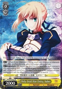 Entrée de guerre du Saint Graal, Sabre (FS/S34-TE16 TD) [Fate/Stay Night [Unlimited Blade Works]] 