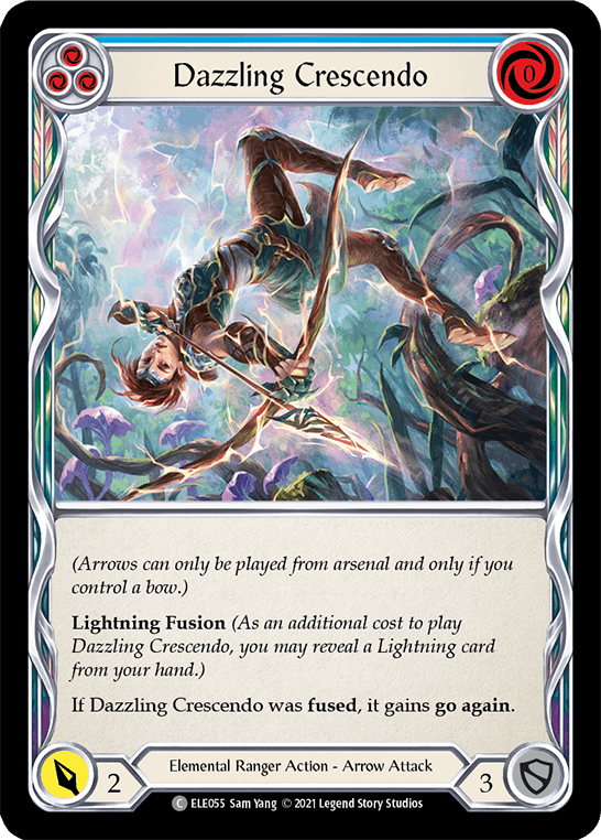 Dazzling Crescendo (Blue) [ELE055] (Tales of Aria) 1st Edition Rainbow Foil - POKÉ JEUX