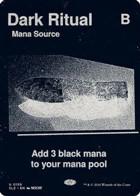 Dark Ritual (0159) (SLZ-159) - Secret Lair x MSCHF: The Zeta Set