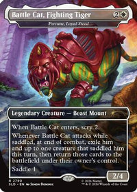 Battle Cat, Fighting Tiger - Fortune, Loyal Steed (SLD-2790) - Secret Lair Drop Series