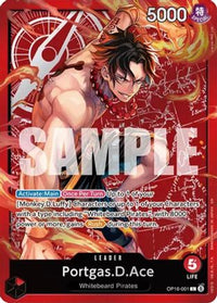 Portgas.D.Ace (Ace Deck) (OP16-001) - Set Sail Deck Set Foil