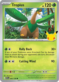 Tropius (5/128)  - ME 30th Celebration Holofoil
