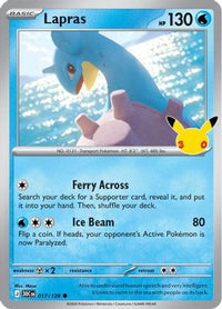 Lapras (17/128)  - ME 30th Celebration Holofoil