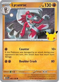 Lycanroc (85/128)  - ME 30th Celebration Holofoil