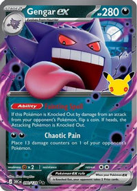 Gengar ex (90/128)  - ME 30th Celebration Holofoil
