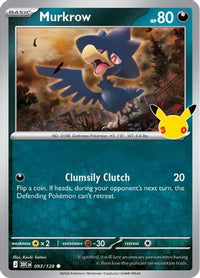 Murkrow (93/128)  - ME 30th Celebration Holofoil