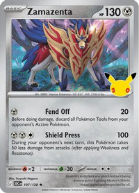 Zamazenta (107/128)  - ME 30th Celebration Holofoil