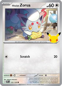 Hisuian Zorua (122/128)  - ME 30th Celebration Holofoil