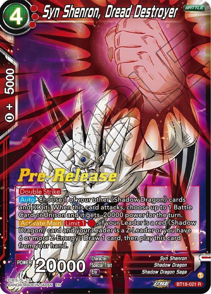 Syn Shenron, Dread Destroyer (BT18-021) [Dawn of the Z-Legends Prerelease Promos] - POKÉ JEUX