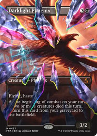 Darklight Phoenix (Borderless) (Facet Foil) (0453) (FRA-453) - Reality Fracture Foil