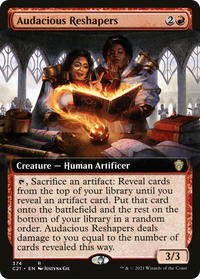 Audacious Reshapers (Extended Art) [Commander 2021]
